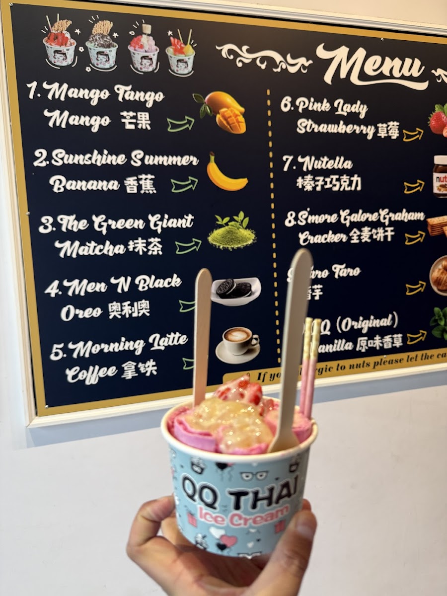 QQ Thai Ice Cream Menu - Image 2