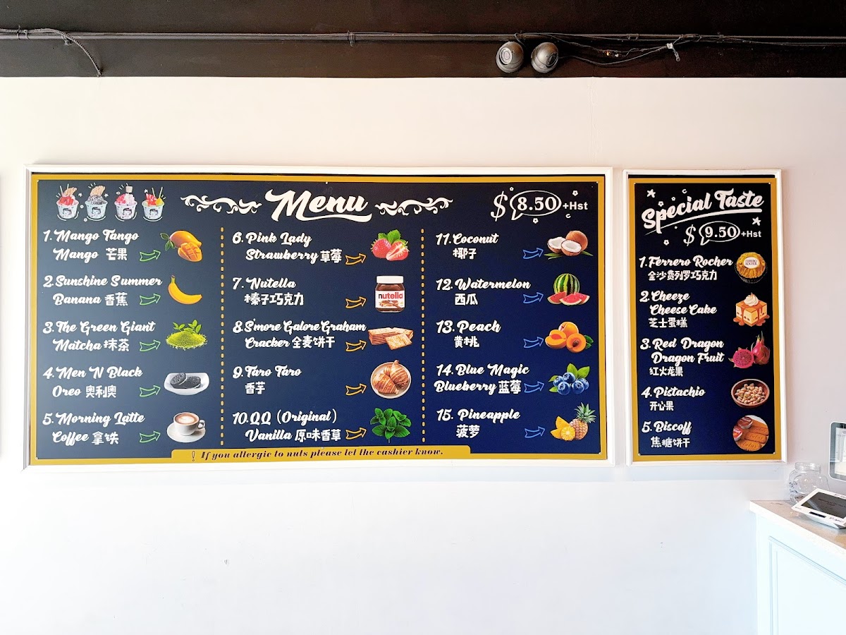 QQ Thai Ice Cream Menu - Image 3