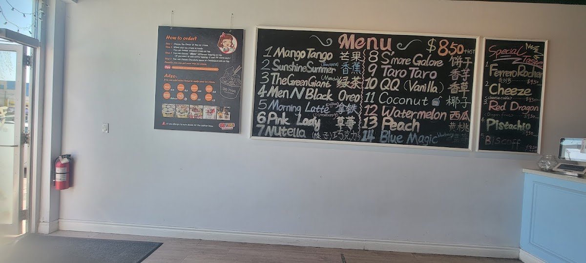 QQ Thai Ice Cream Menu - Image 6